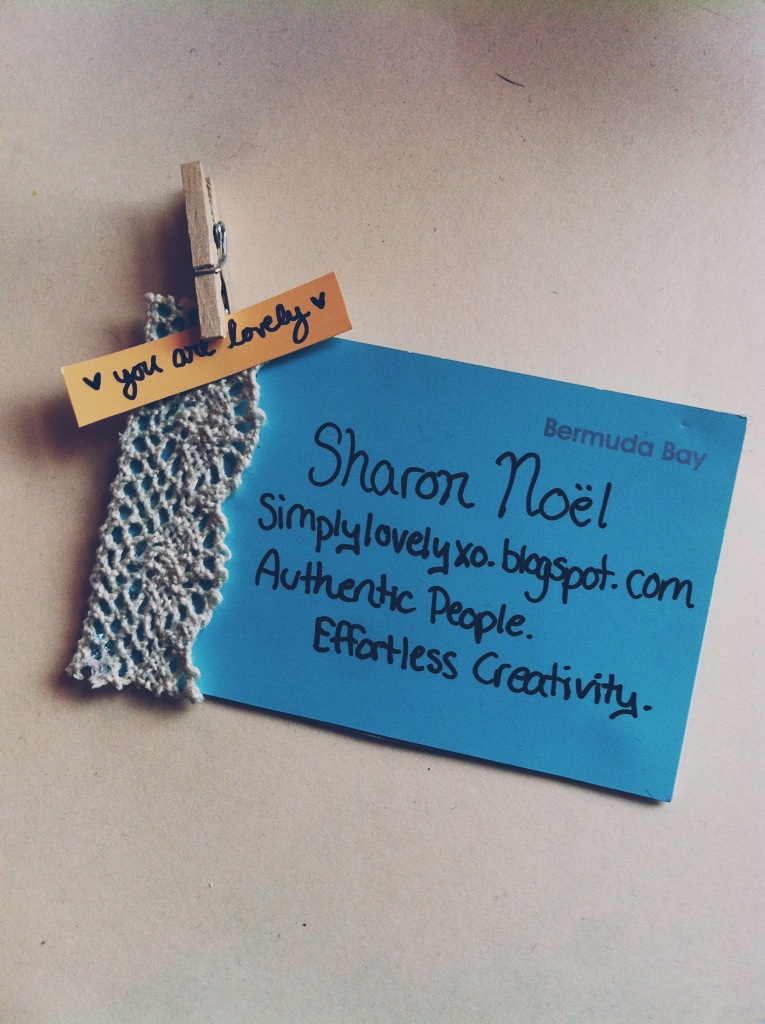 freely ronnie: homemade business cards