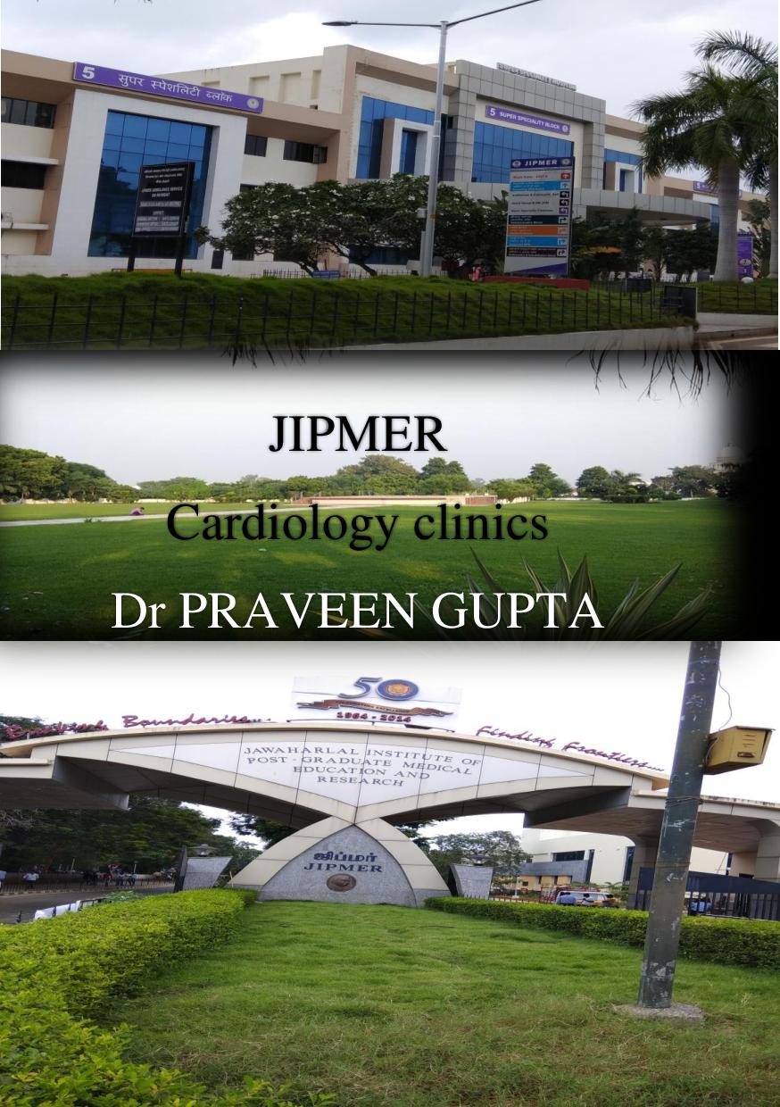 JIPMER, Cardiology clinics
