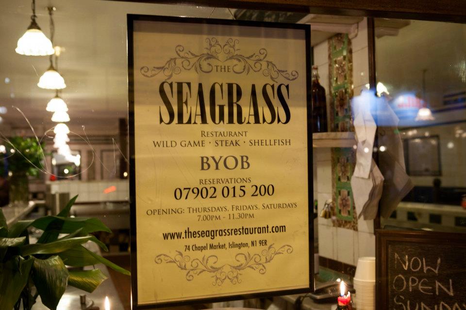 London Popups The Seagrass Restaurant in Islington
