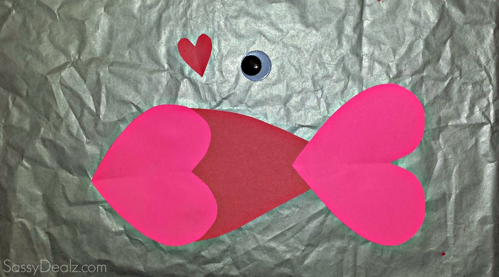 valentine heart fish craft