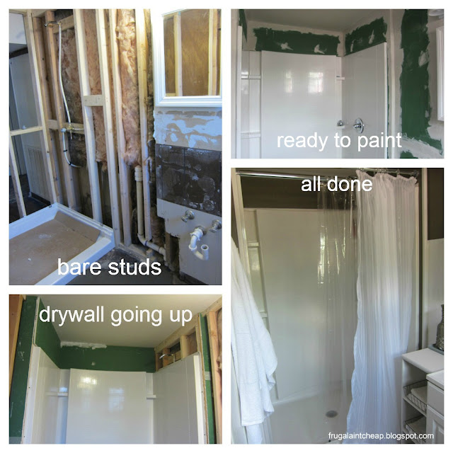 Frugal Ain't Cheap DIY bathroom addition
