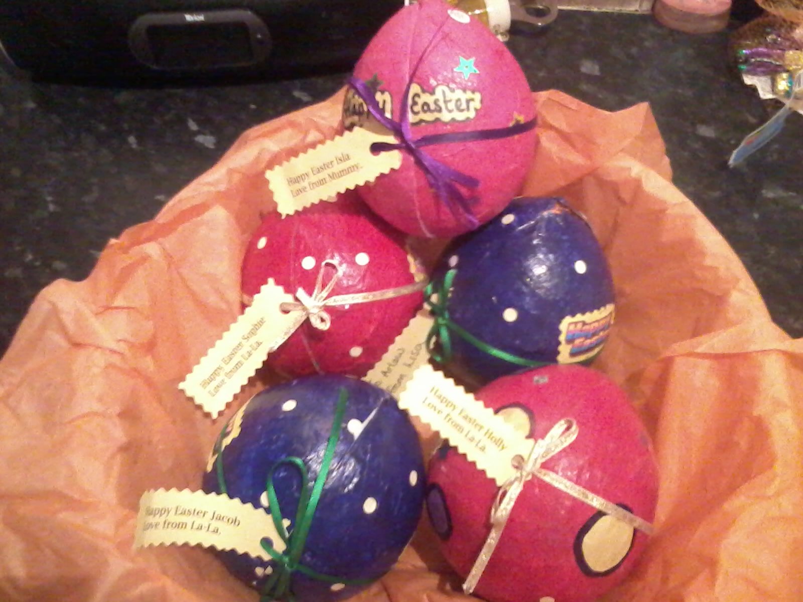 Heartfelt Creations by Lisa Paper Mache Easter Egg Surprises