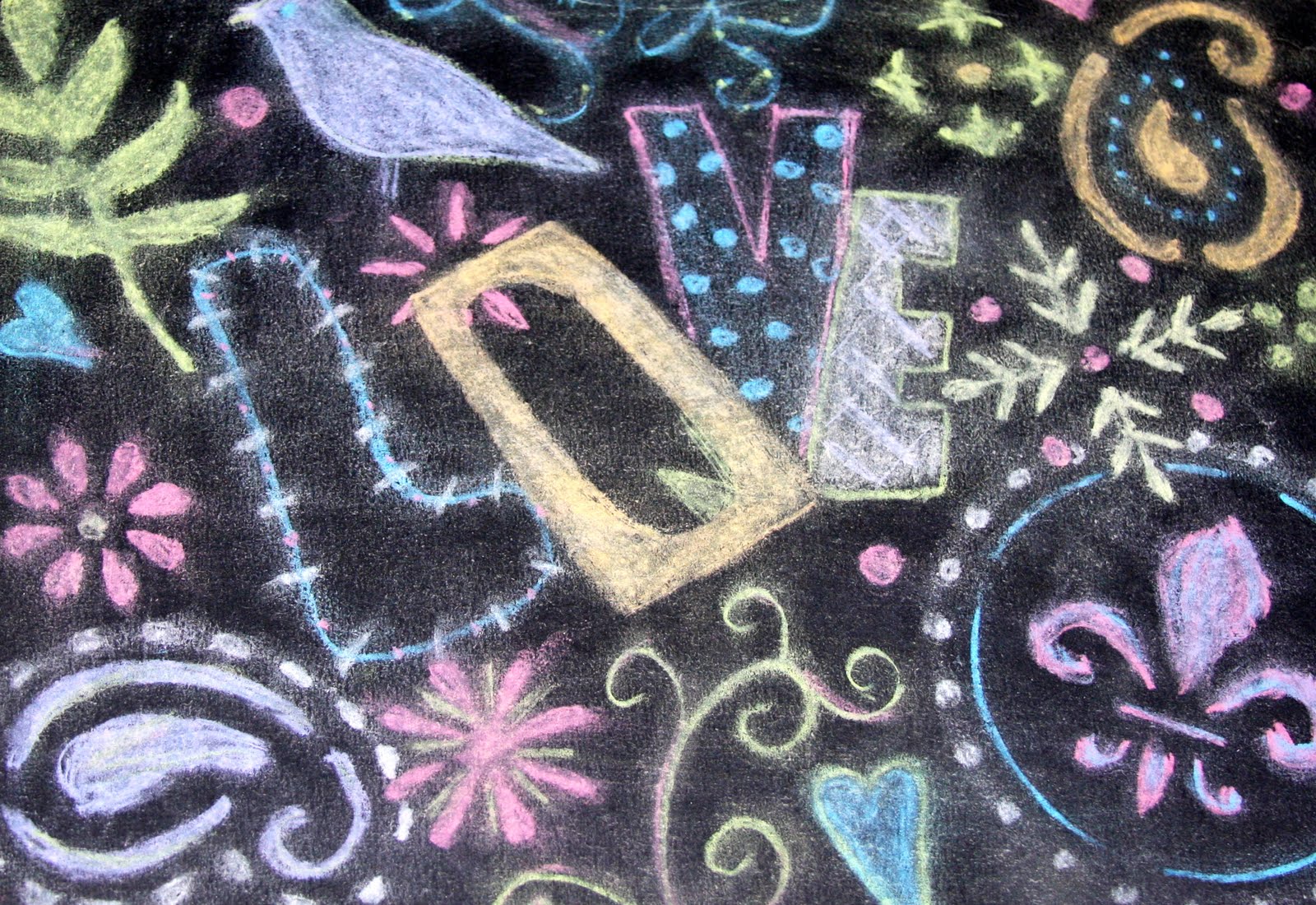 Рисунки в технике Chalk