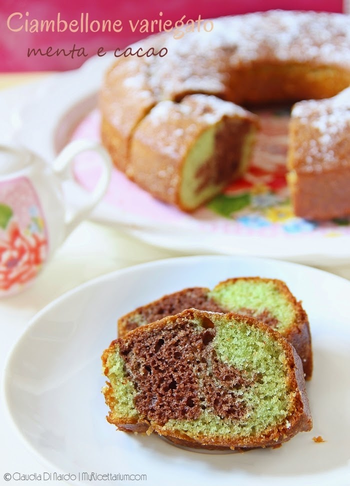 My Ricettarium Ciambellone Variegato Menta E Cacao
