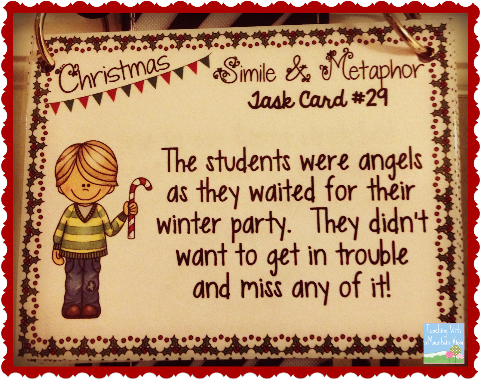 Task Card Corner: December 2013