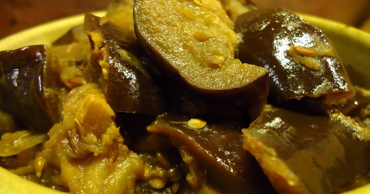 Get Skinny, Go Vegan. GingerGarlic Eggplant from "The Indian Slow