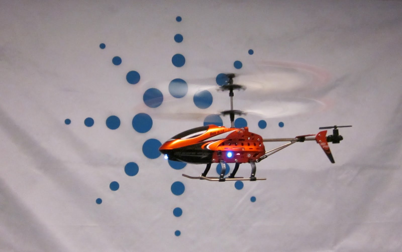 toy helicopter on a wire