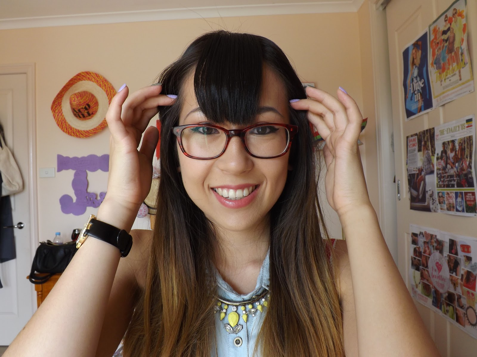How to style a straight fringe/bangs taken by surprise