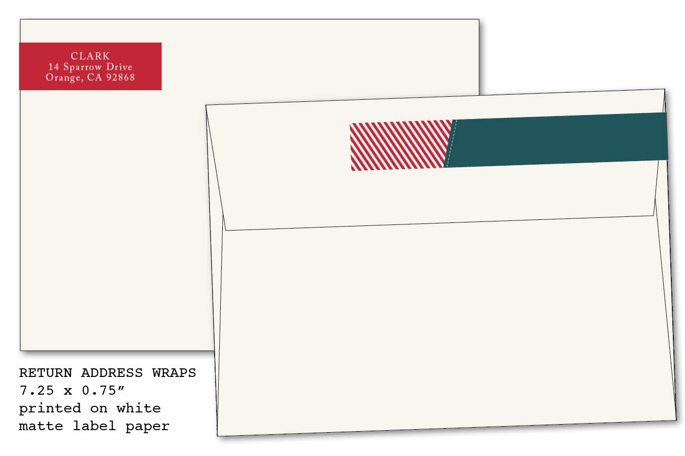 Heather L Myers graphic design ADDRESS WRAPS