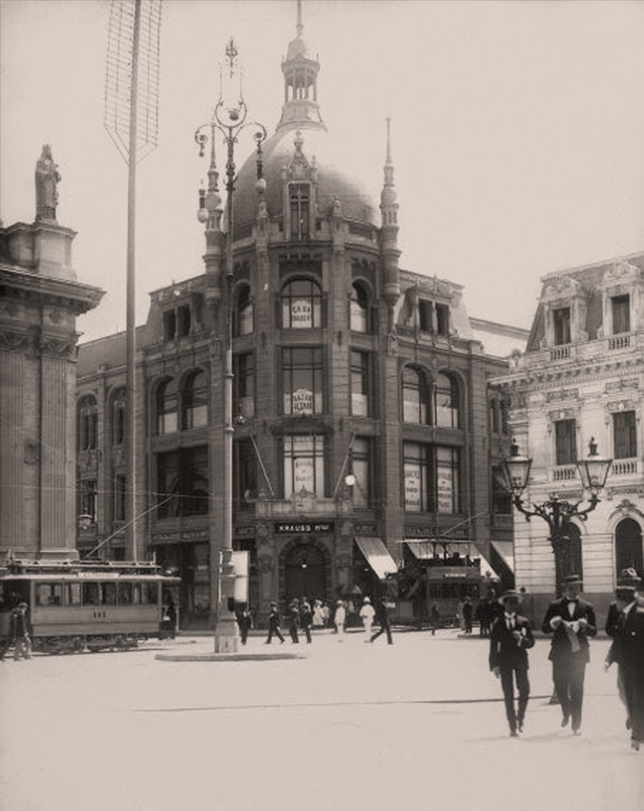 1920, bazar alemán Krauss, Calle Puente y Catedral