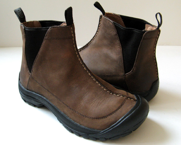 KEEN SHOES BROWN LEATHER ANKLE BOOTS WOMENS SIZE 8.5