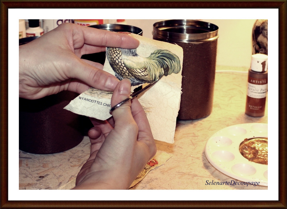 Selenarte Passion For Decoupage DIY Decoupage On Metal And Shabby