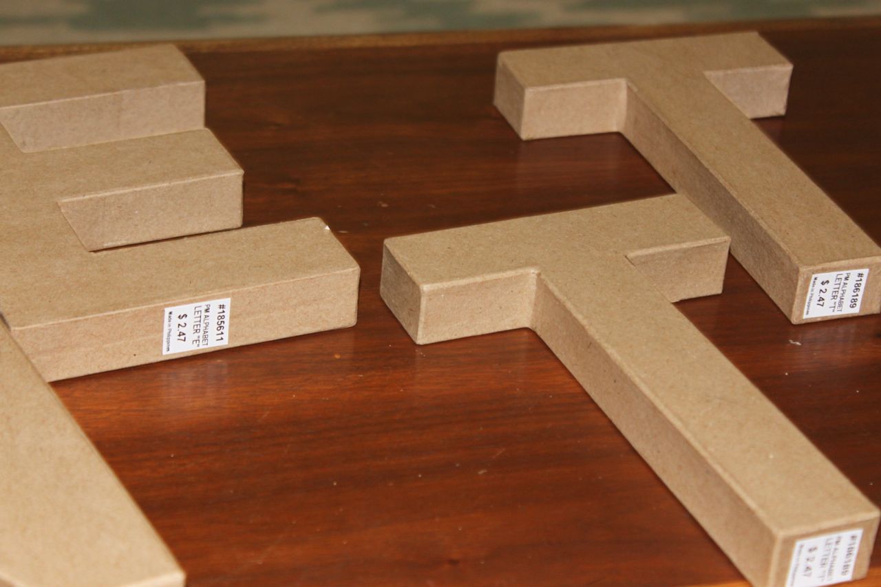 joie de vivre. DIY How To Make Hanging Letters for Wall Decor