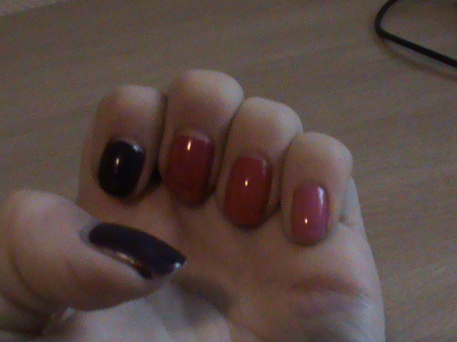 Foto bij Ombre nails pink/purple