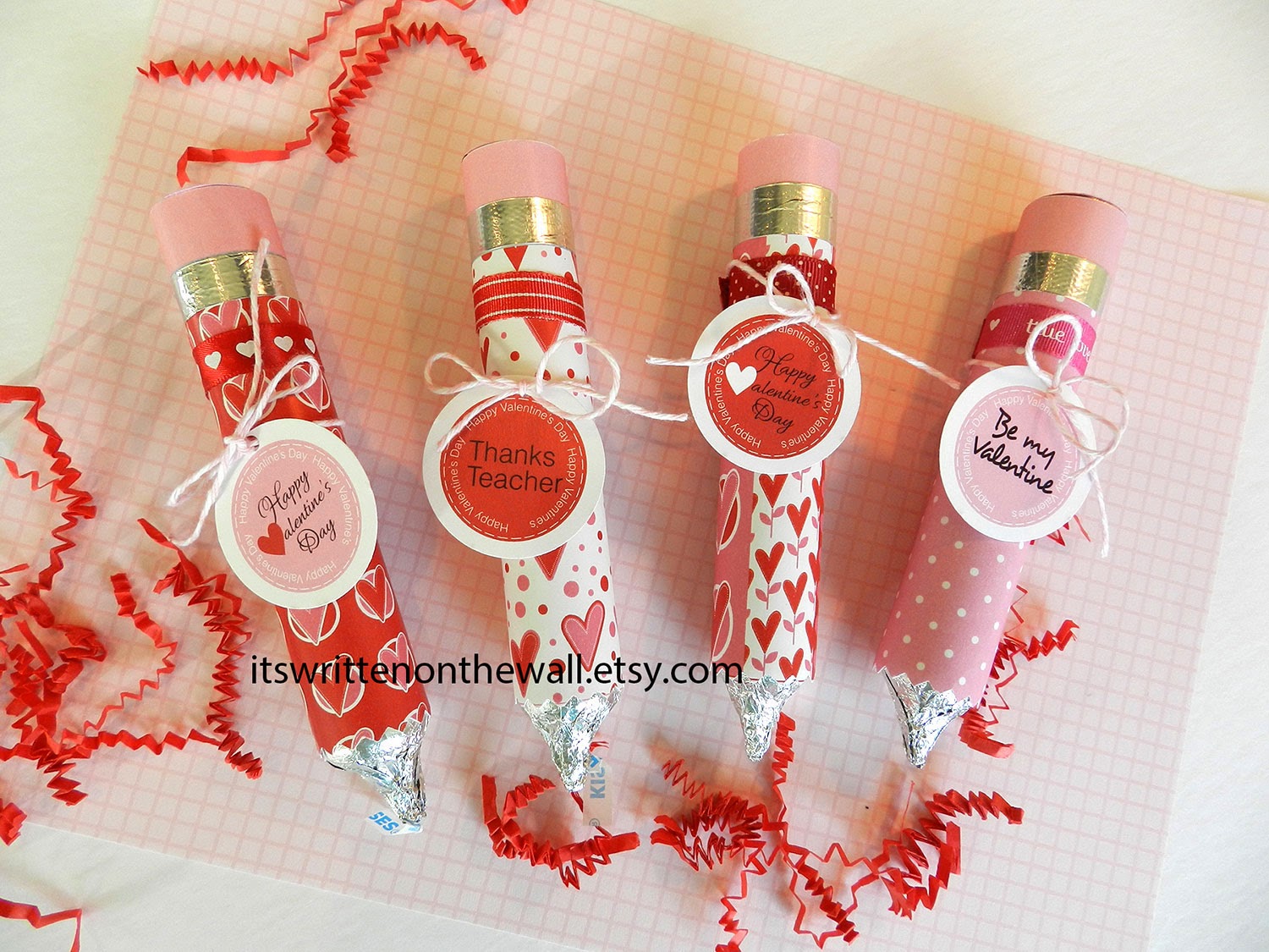 It's Written on the Wall: Valentine's Day Teacher Appreciation Chocolate Candy Pencil Printable ...