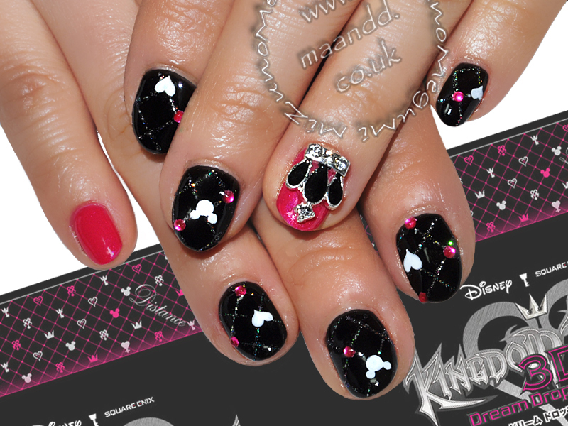 Megumi Mizuno March 2017 Kingdom Hearts Nails