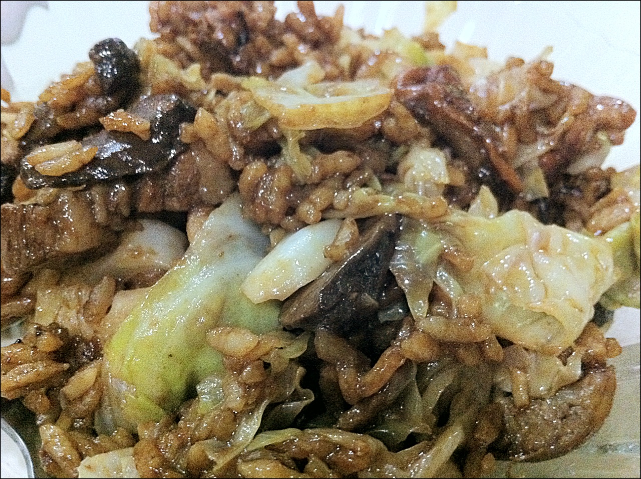 Little Cookery Book Mixed Cabbage Rice with Pork Belly, Dried Oyster