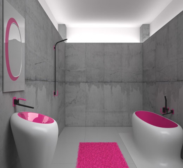 Futuristic Bathroom Design Idea