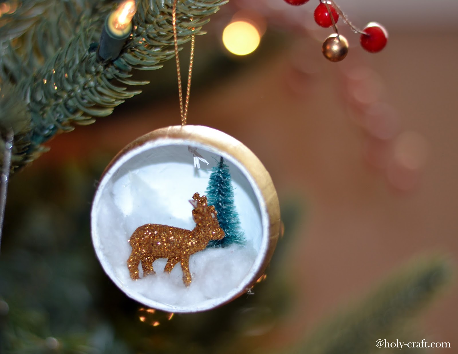 Deer and Christmas tree ornament Rachel Teodoro