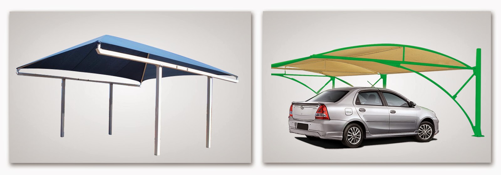 Creative Car Parking Shades Manufacturing and Installation