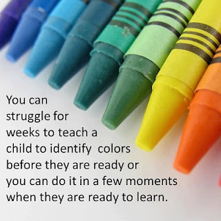 crayons struggle to teach or teach when ready Sandy Toes Creations- A Different Education