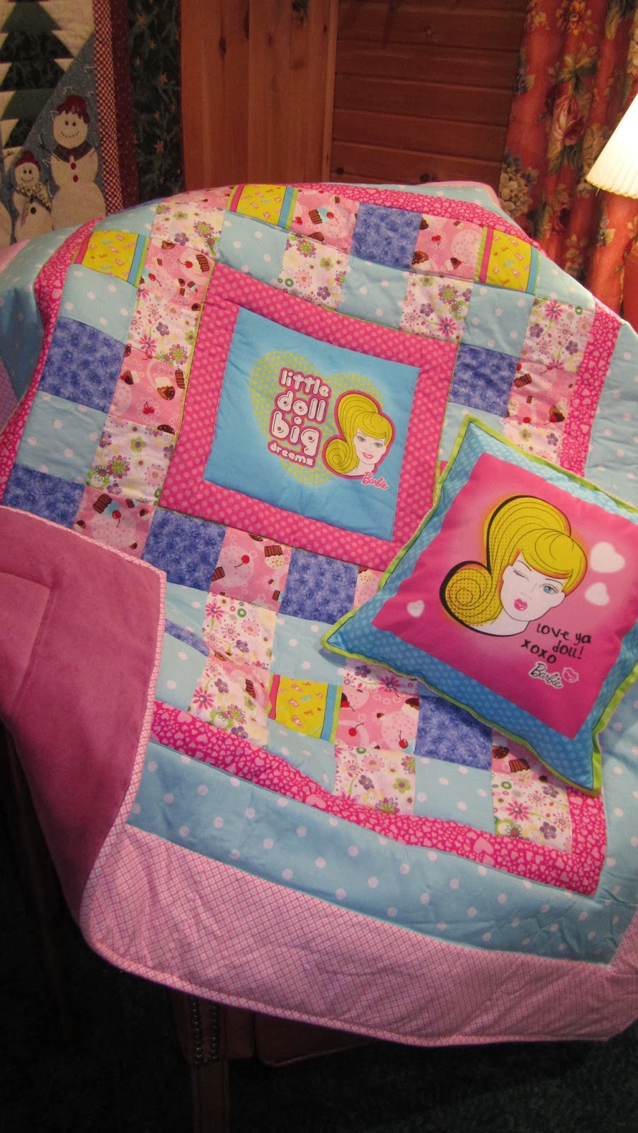 Finally Addy's Barbie Quilt Is Complete...