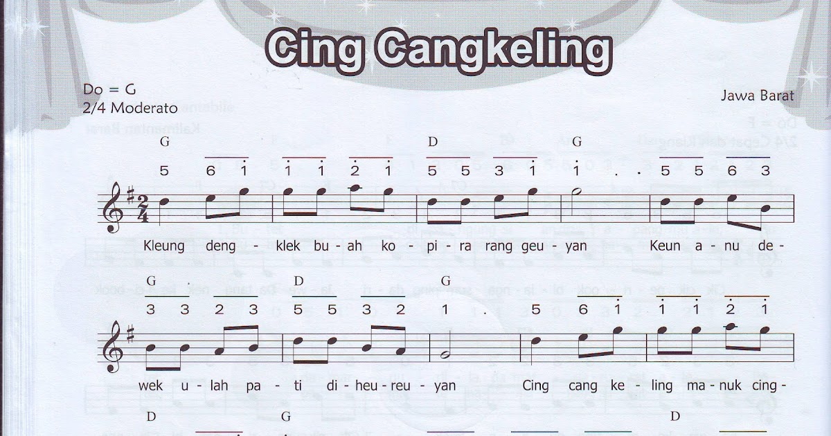 Drawan Kabul Priyono: Yayasan Pelangi Nusa: Not Angka dan Balok, Lagu