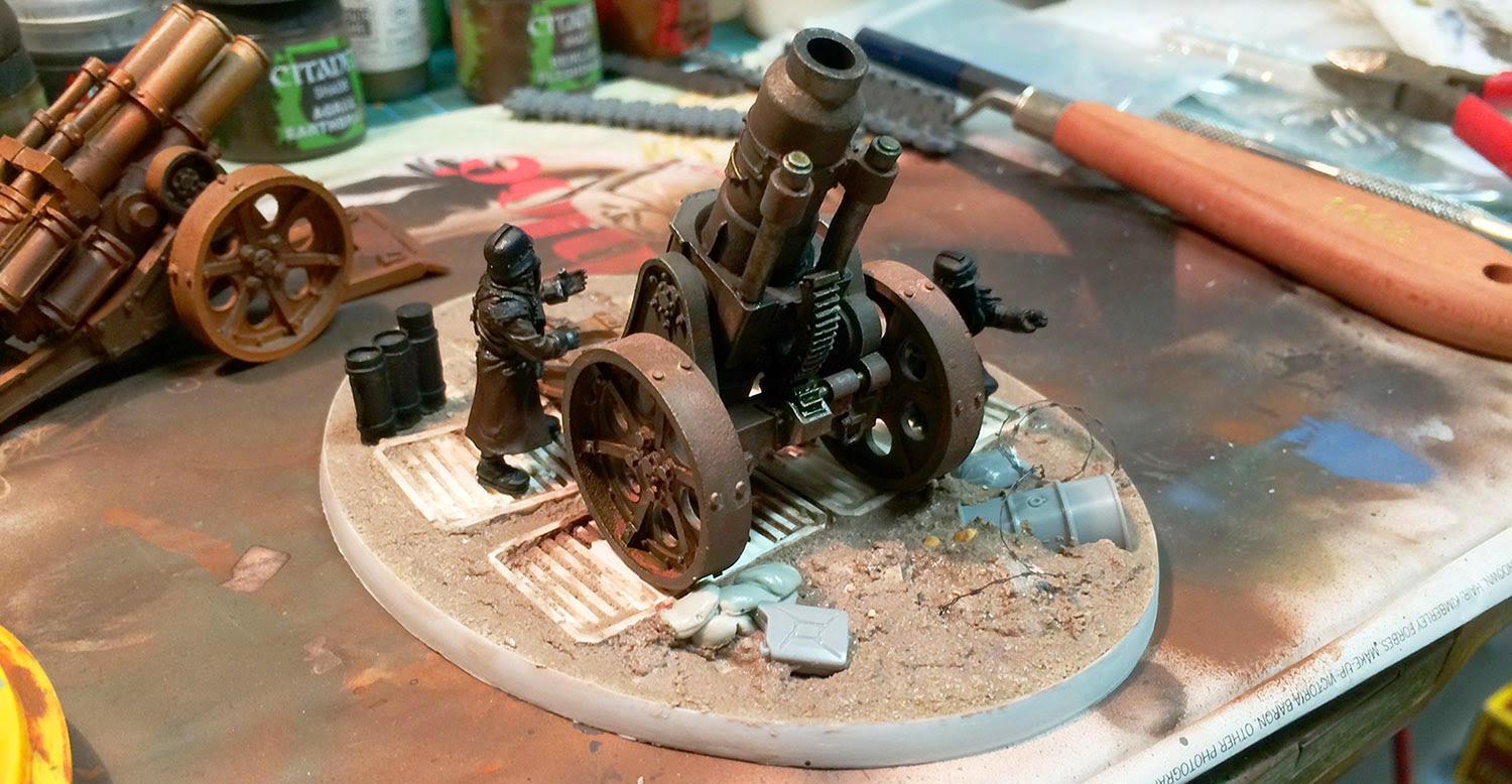 Revisiting the warp... Death Korps of Krieg Heavy Mortar...