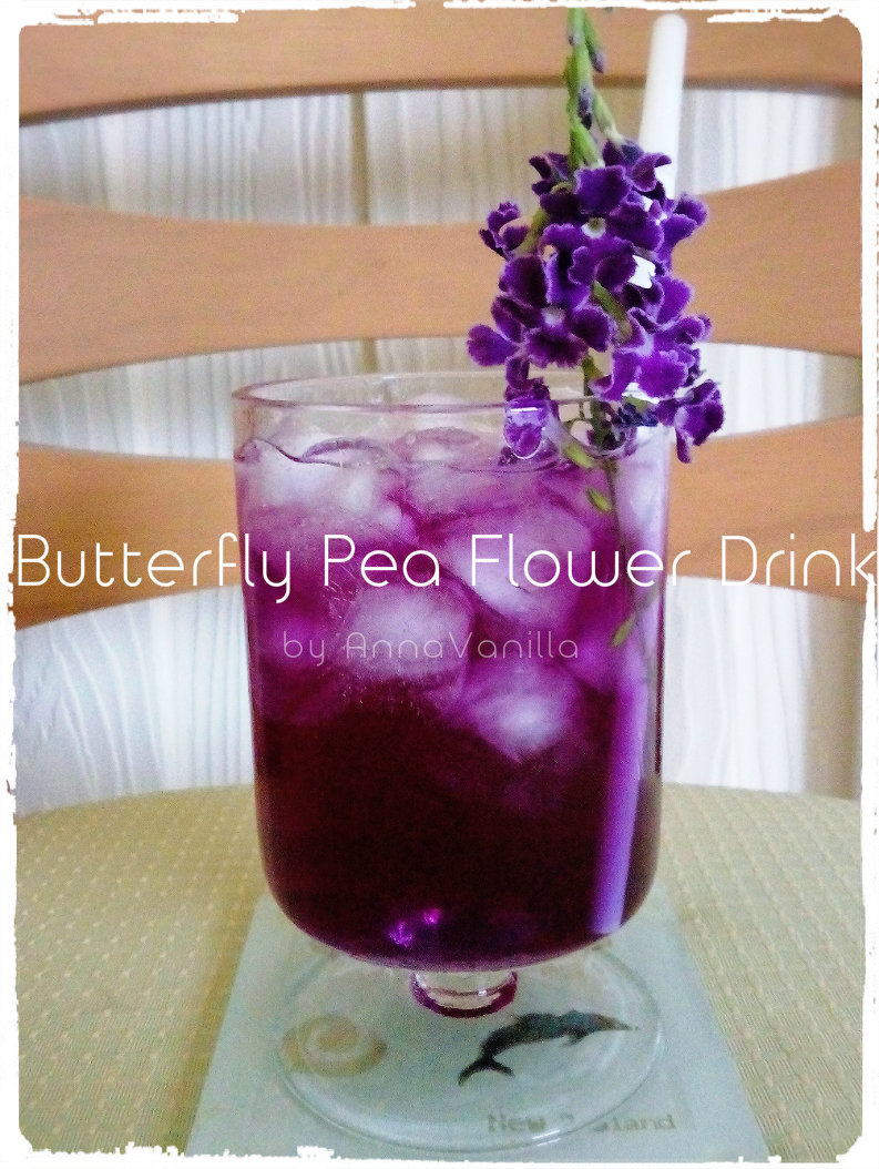 Butterfly Pea Flower & Honey Drink, Thai Style AnnaVanilla