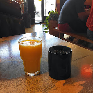 Orange juice and coffee