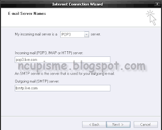 Step 5 seting manual outlook