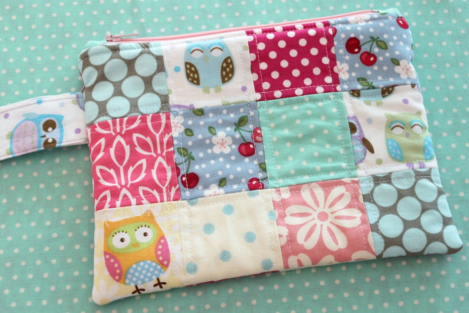patchwork zipper pouch tutorial