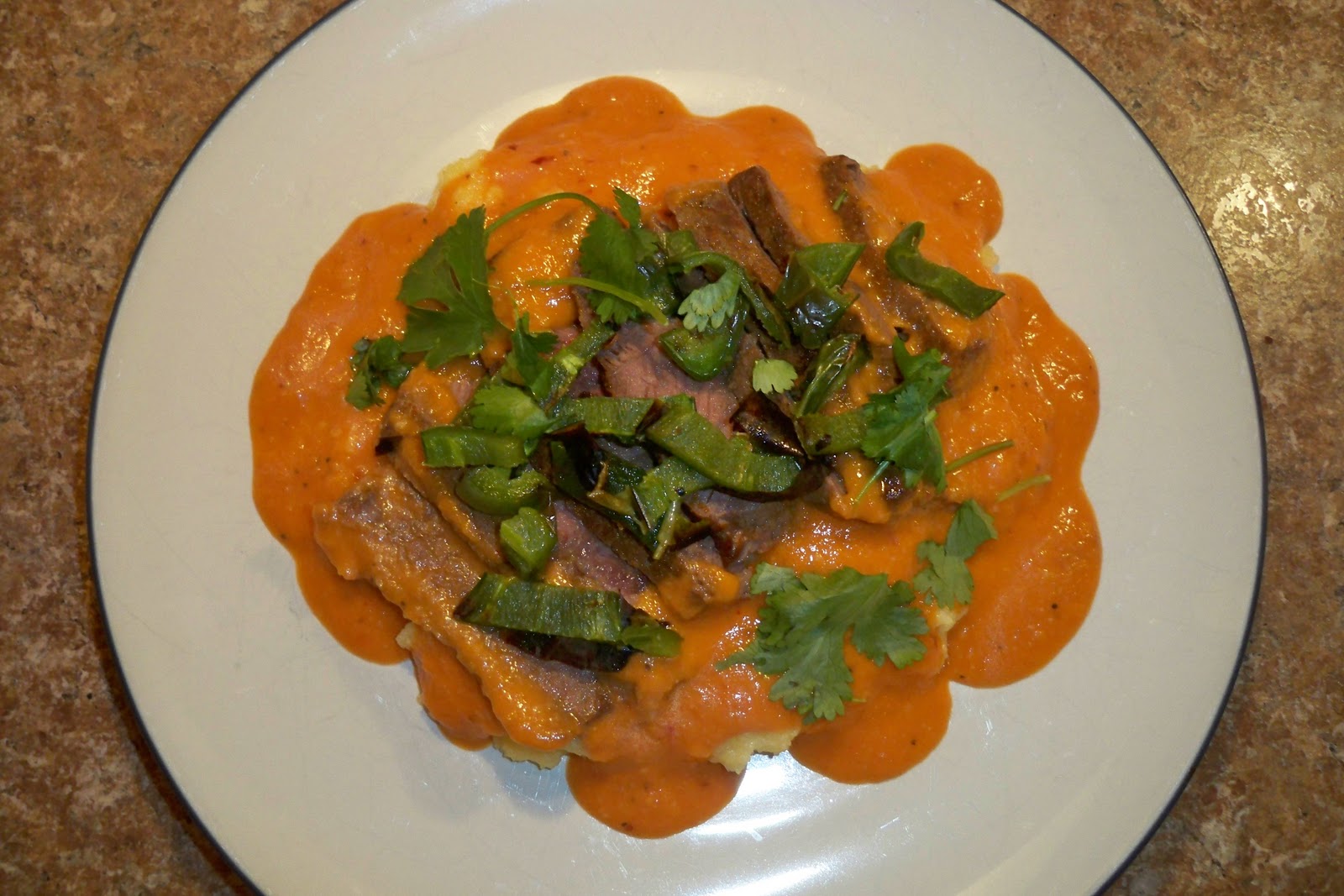 Lee Cooks, Margy Eats Jalapeno Steak and Cheesy Polenta