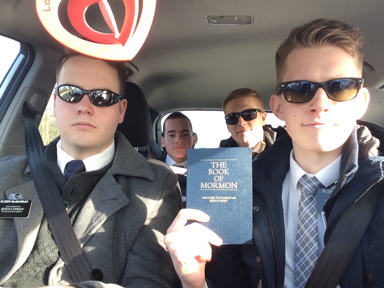 Watch Out! Elder Draper got his license to DRIVE in  Norwich!