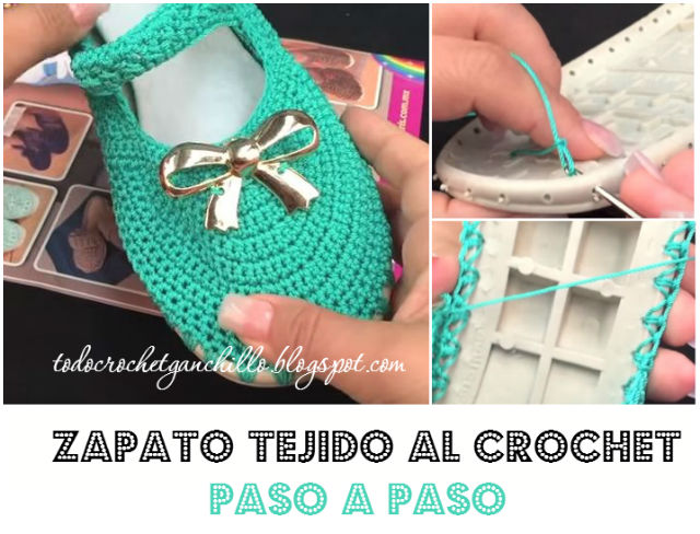 ... armar zapatos tejidos al crochet / Tutorial completo Todo crochet