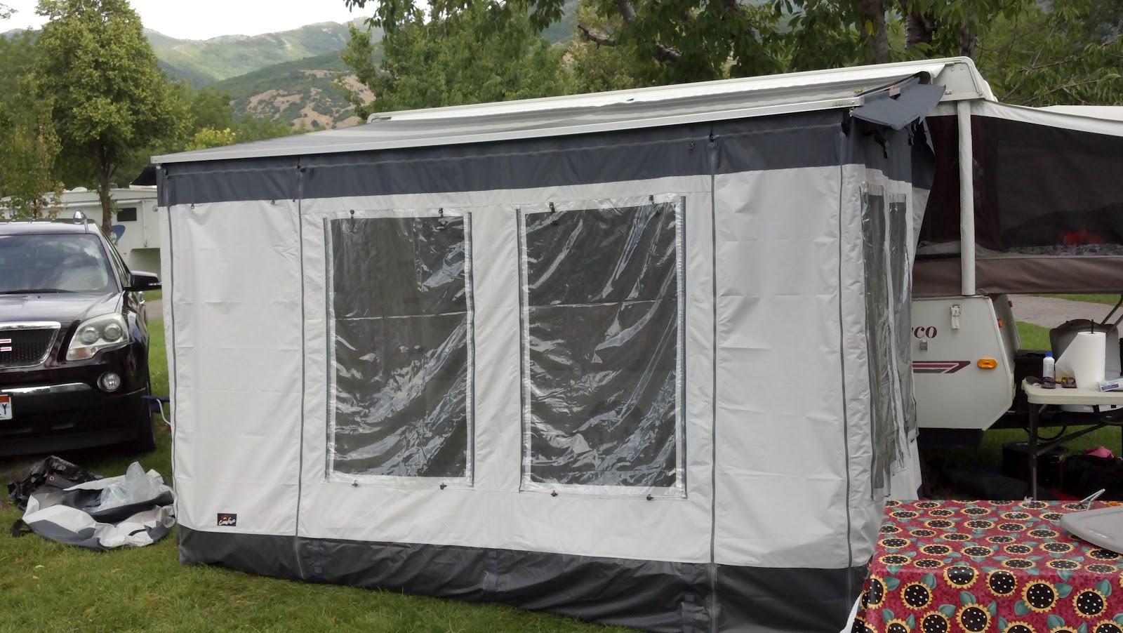 into the RV future Carefree Awning and Buena Vista Room!!