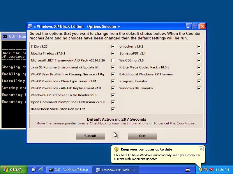 all windows xp post sp3 updates for windows