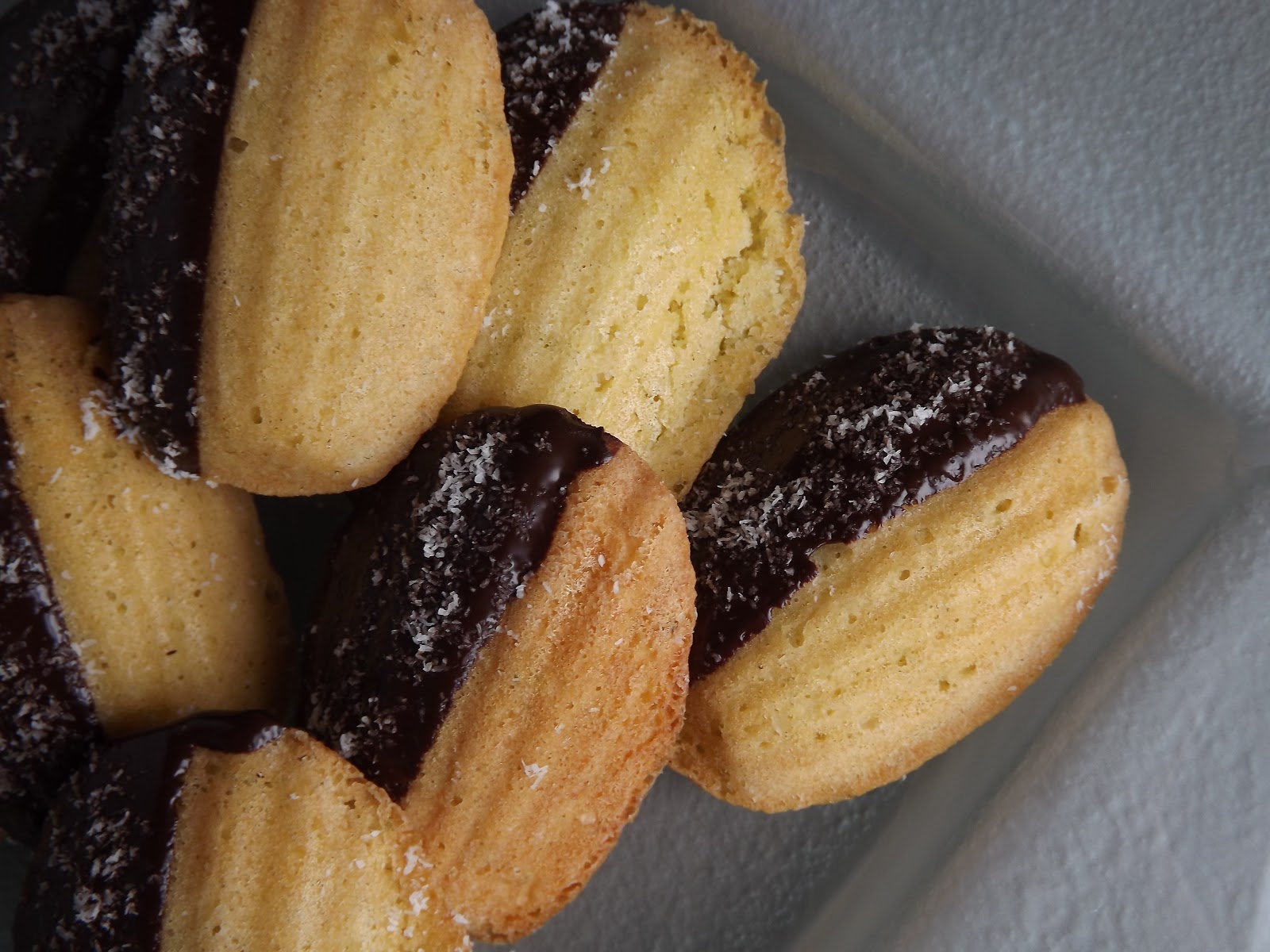 Lime and Coconut Madeleines