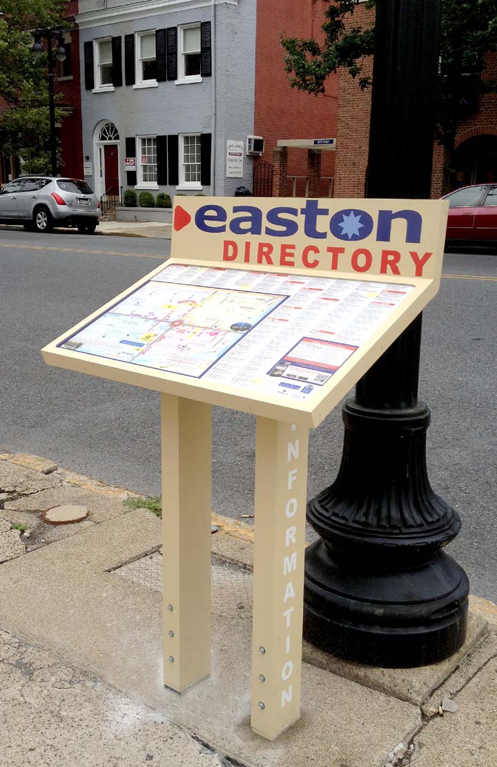 The Easton Eccentric Easton Downtown Gets Store Directory Signs