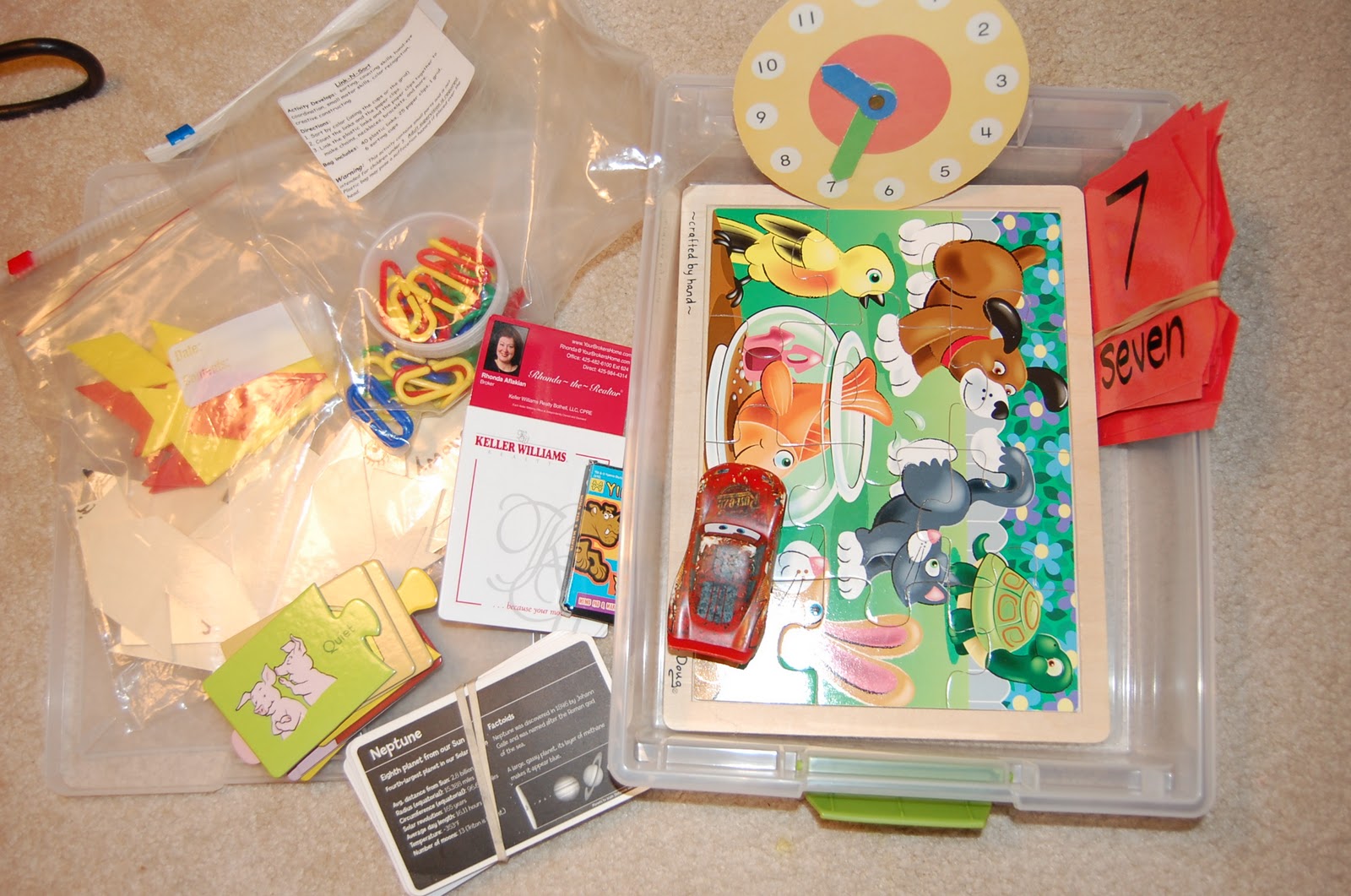 Preserving Life's Moments Quiet Time Bins