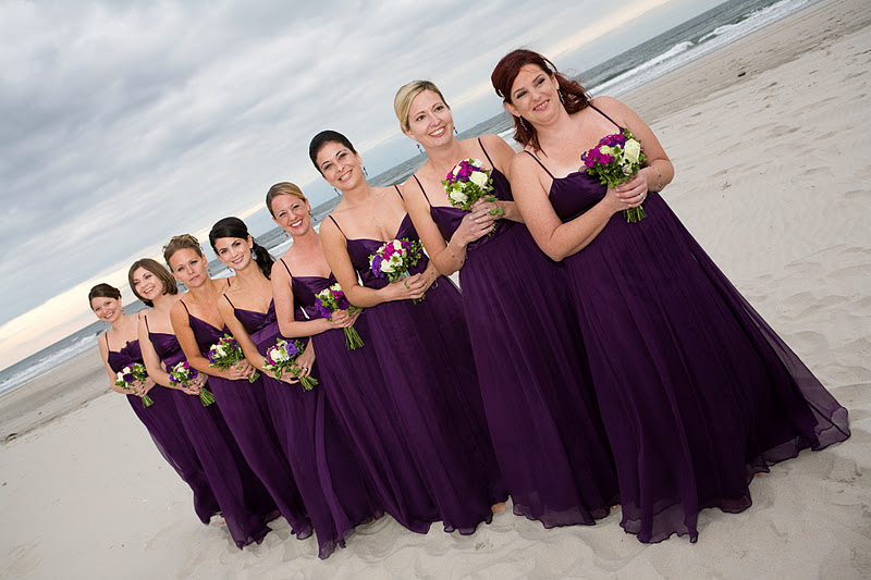 Wednesday February 1 2012 A Beach Wedding purple beach wedding