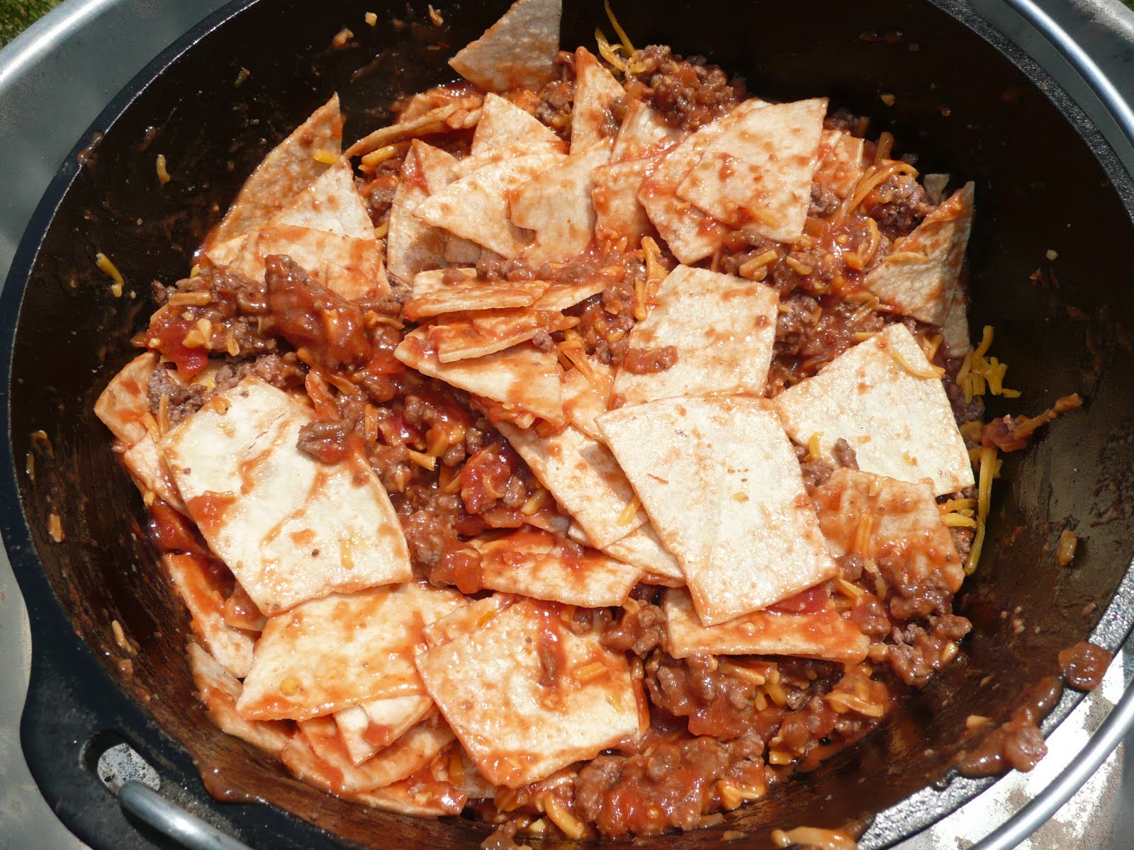 Everyday Dutch Oven Beefy Taco Bake