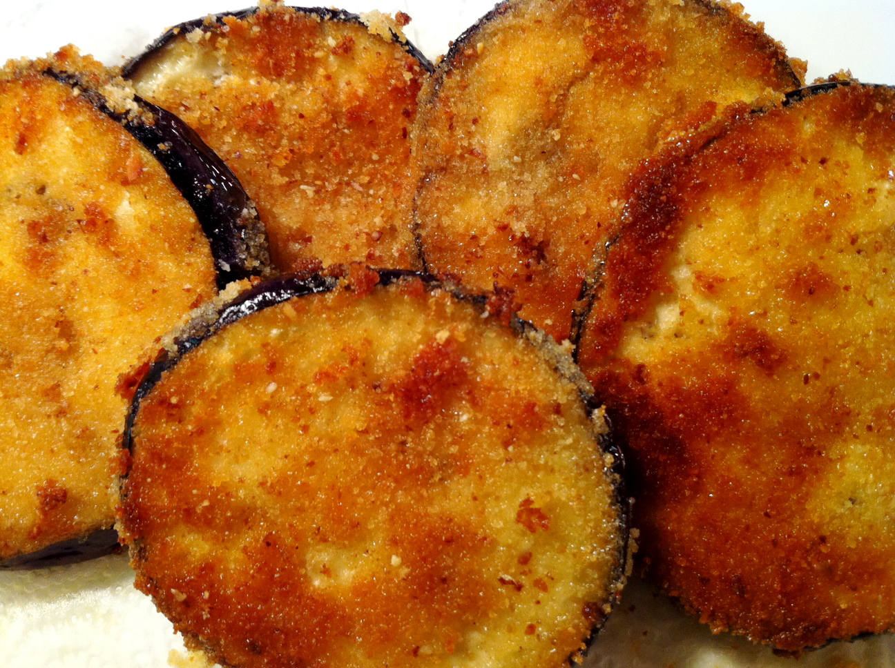 fried eggplants with tomatillo sauce Cooking