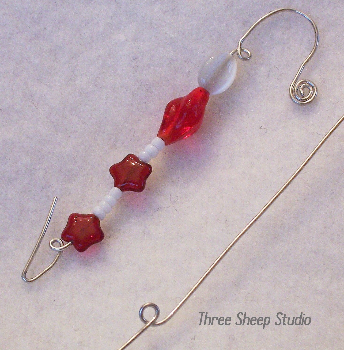 Three Sheep Studio How To Make A Beaded Ornament Hanger...