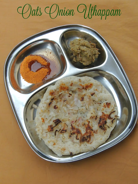 Oats onion uthappam