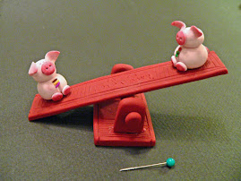Happy Pigs on See-Saw