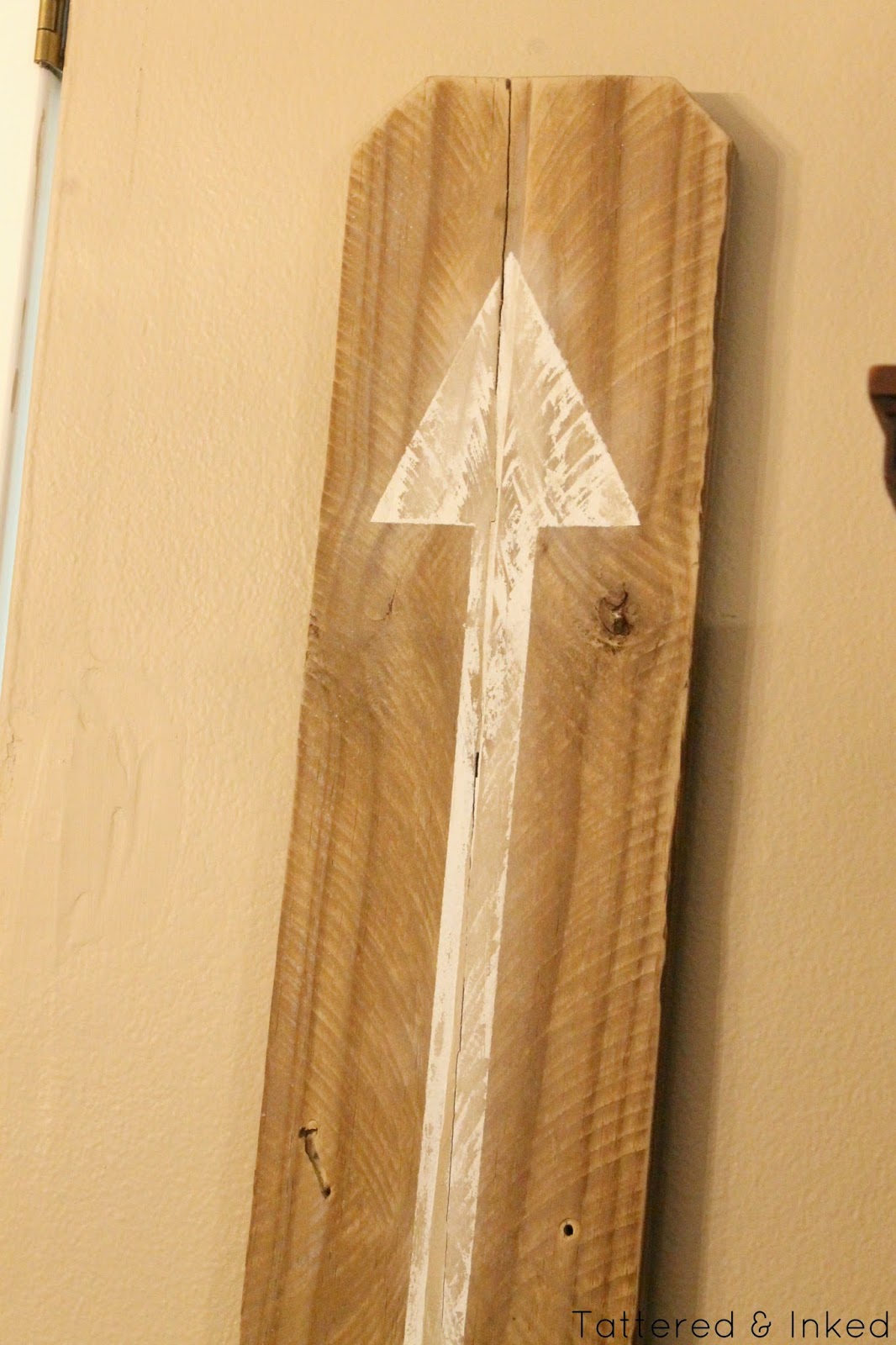 Tattered and Inked DIY Arrow Sign
