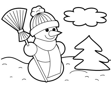 Christmas Coloring Pages Preschoolers