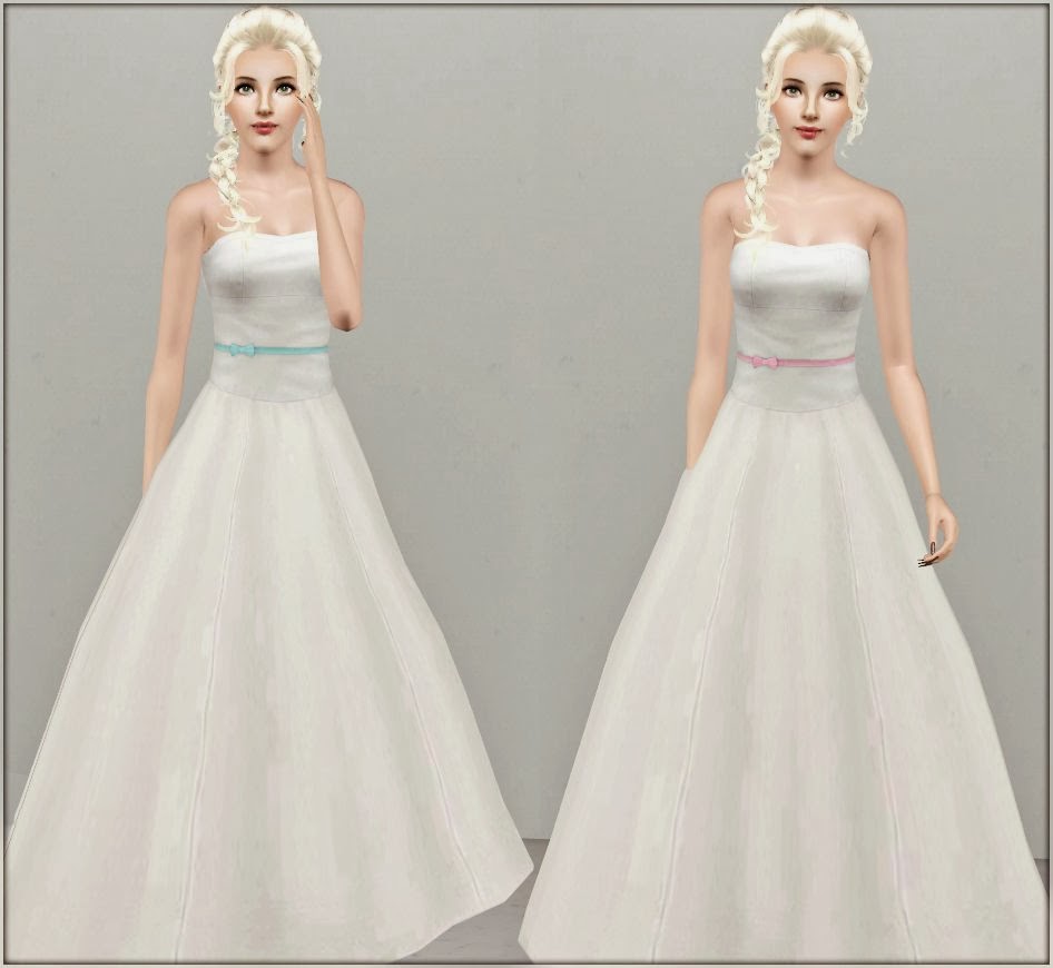 Sims 3 wedding dress with accessories