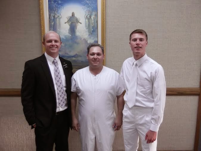 Wes gets baptized!